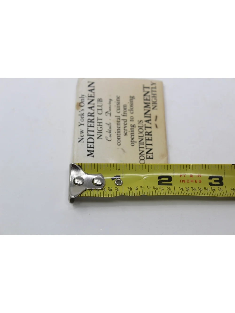 Vintage 60s Matchbook Avram Grobard's El Avram New York Mediterranean Night Club